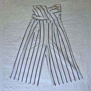 Venus Striped Sleeveless Jumpsuit